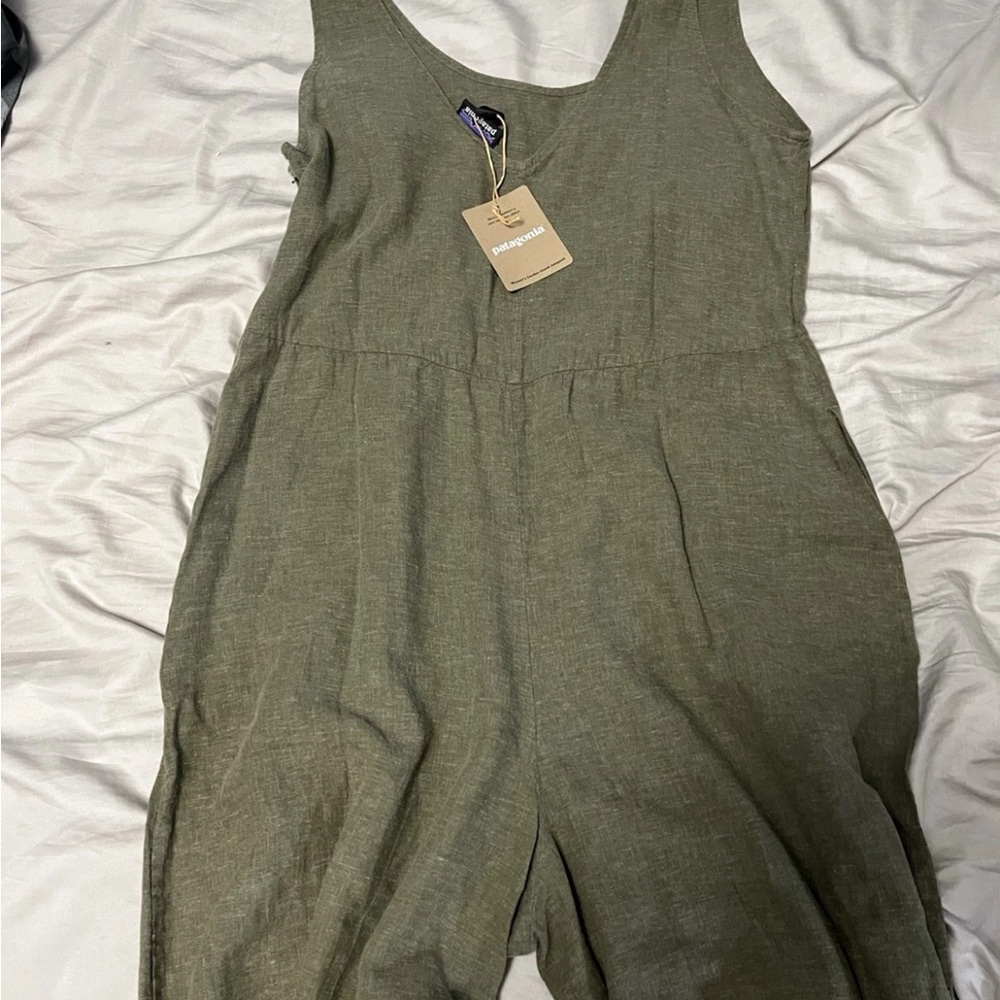 Patagonia River Rock Green Garden Island Jumpsuit NWT